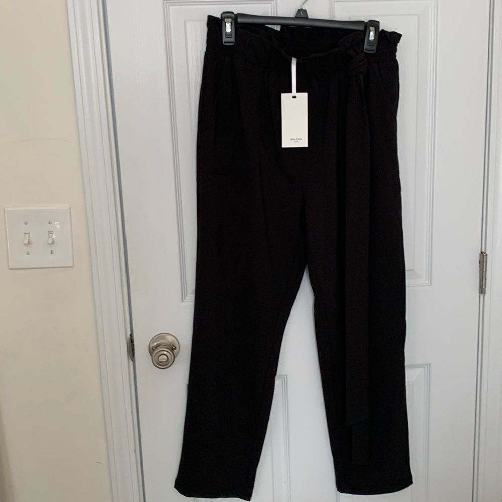 Grace Karin Women’s Elastic High Waist Belted Pencil Dressy Paper Bag Pant-NWT